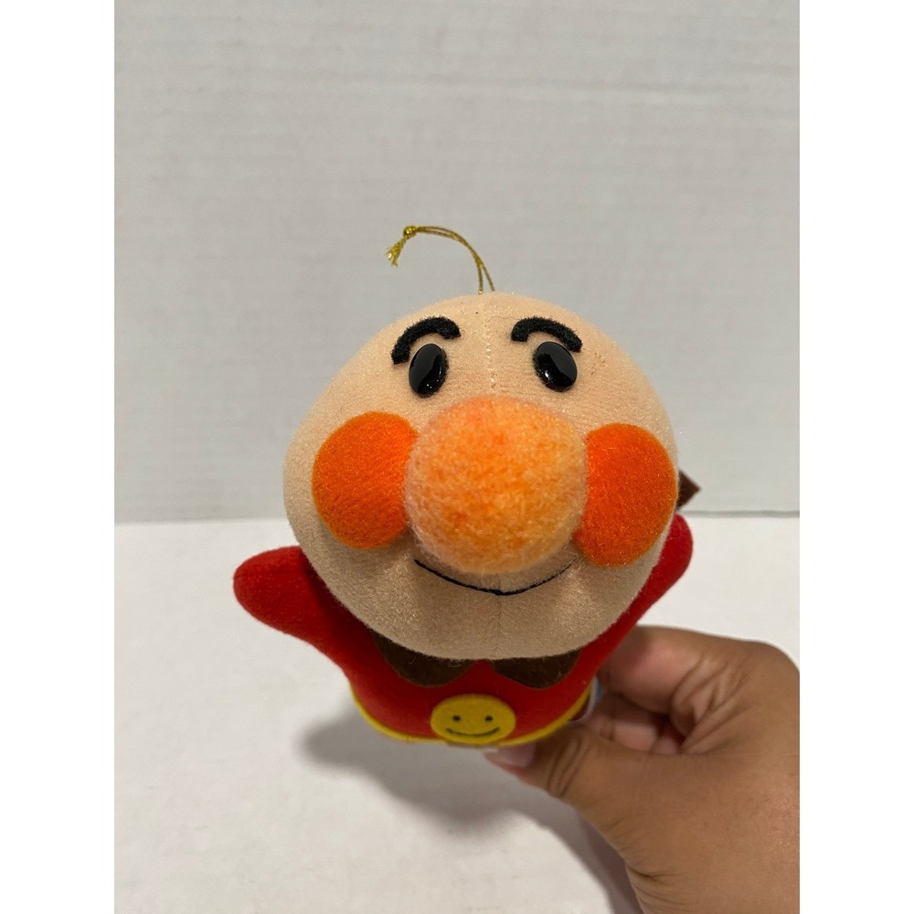 Sega Anpanman Plush Toy Vintage 1990 Anime Character Red Small